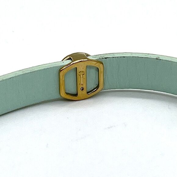 Stella & Dot Keep Collective Leather Bracelet w/ One Crystal Paved Charm - Picture 4 of 4